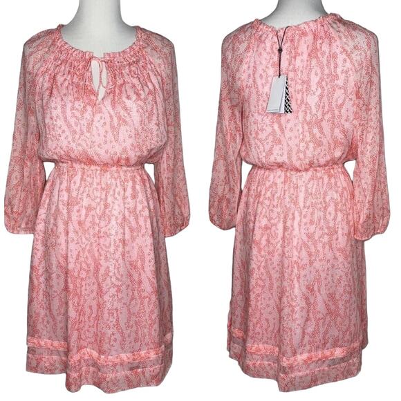 Diane Von Furstenberg Parry Floral Print Silk Peasant Dress NWT!! - Picture 1 of 10
